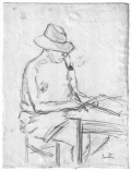 Stanisław Vincenz, rysunek Dante Elsnera, 1951-55